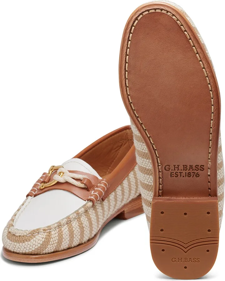 Lilly Nautical Leather & Canvas Loafer - Image 7