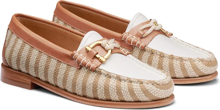 Lilly Nautical Leather & Canvas Loafer - Image 8