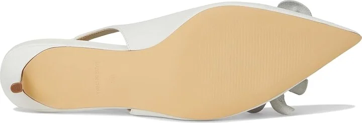 Lilly Pulitzer Amalia Kitten Heel Women's Wedge Shoes Resort White : 6 M, Leather - Image 3