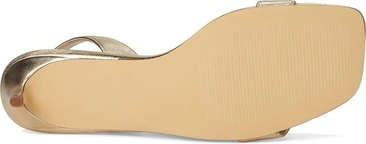 Lilly Pulitzer Cary Sandals Women's Wedge Shoes Gold Metallic : 8 M, Leather - Image 3