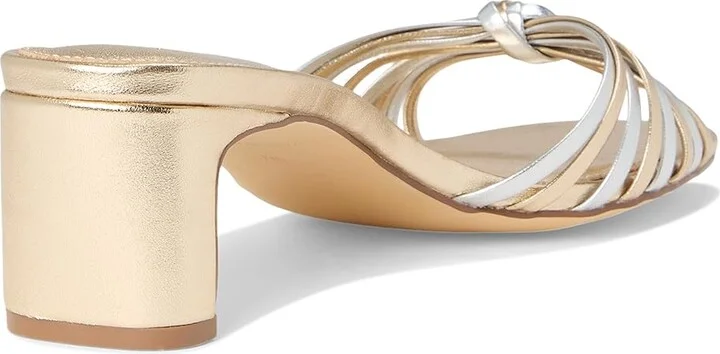 Lilly Pulitzer Cora Sandals Women's Sandals Gold Metallic X Silver Metallic : 9.5 M, Leather - Image 4
