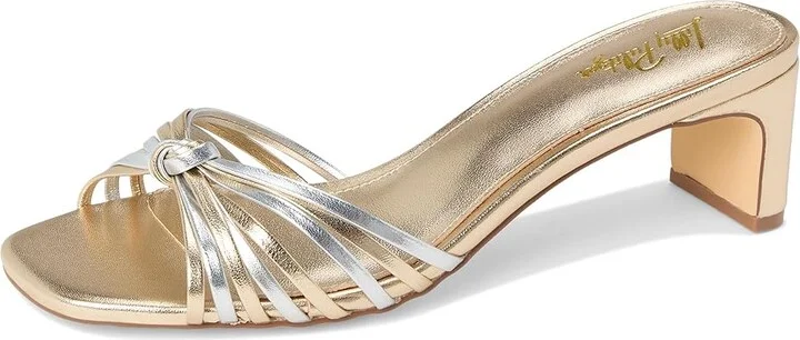 Lilly Pulitzer Cora Sandals Women's Sandals Gold Metallic X Silver Metallic : 9.5 M, Leather - Image 5