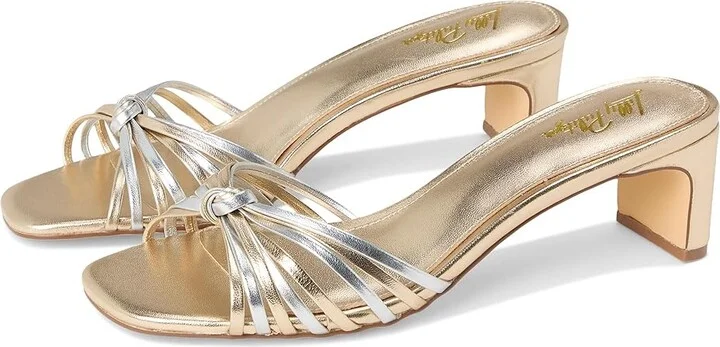 Lilly Pulitzer Cora Sandals Women's Sandals Gold Metallic X Silver Metallic : 9.5 M, Leather