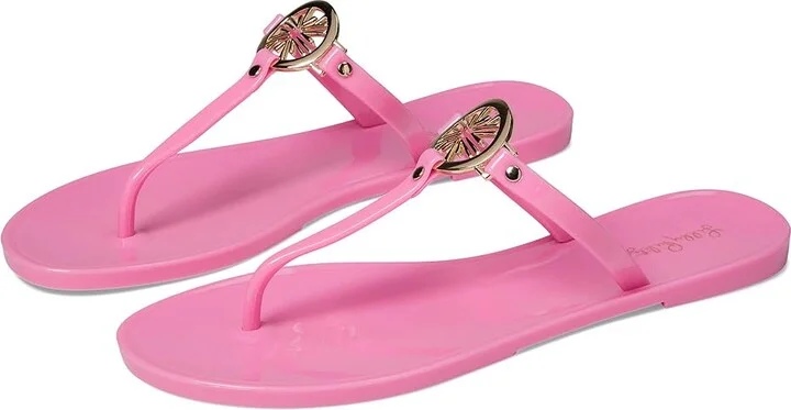 Lilly Pulitzer Hollie Jelly Sandal Women's Shoes Havana Pink : 8 M, Synthetic