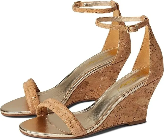 Lilly Pulitzer Jenna Wedge Women's Wedge Shoes Natural : 6.5 M