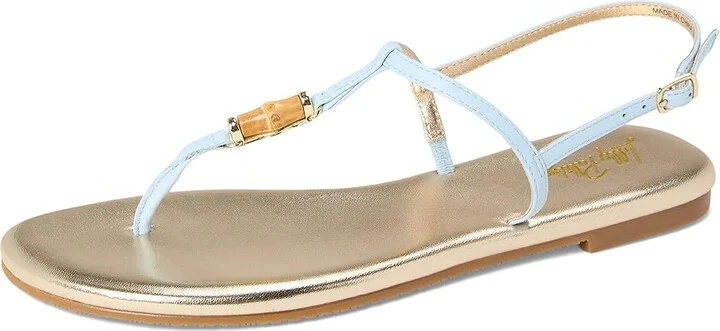 Lilly Pulitzer Leena Sandals Women's Wedge Shoes Bluette : 6.5 M, Leather - Image 5