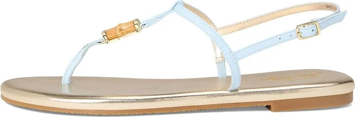Lilly Pulitzer Leena Sandals Women's Wedge Shoes Bluette : 6.5 M, Leather - Image 6