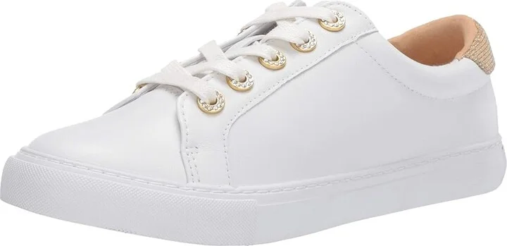 Lilly Pulitzer Lux Hallie Sneaker Women's Shoes Resort White : 8 M, Leather - Image 2