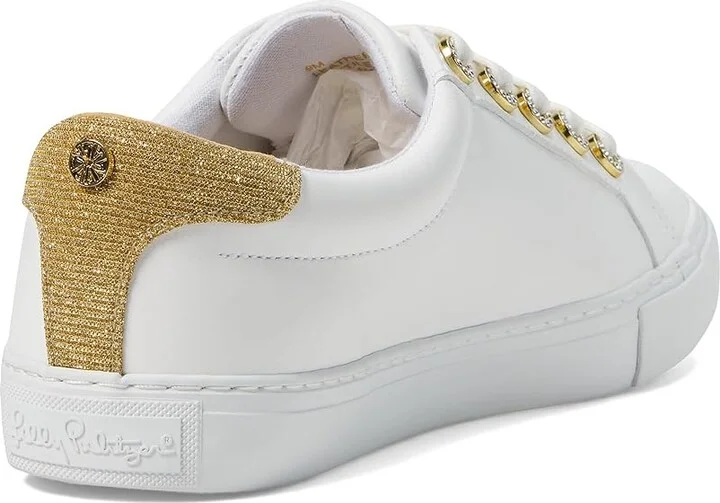 Lilly Pulitzer Lux Hallie Sneaker Women's Shoes Resort White : 8 M, Leather - Image 5