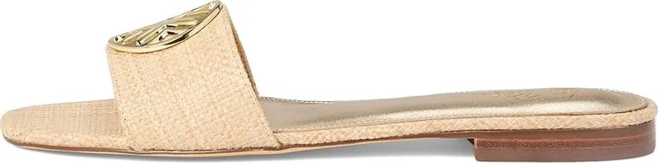 Lilly Pulitzer Nessa Slide Women's Sandals Natural : 6.5 M, Leather - Image 6
