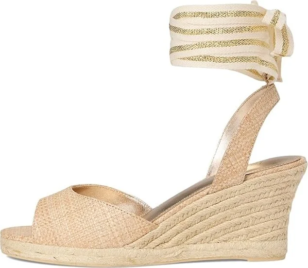 Lilly Pulitzer Paley Espadrille Wedge Women's Sandals Natural : 7 M, Leather - Image 6
