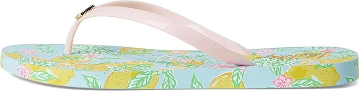 Lilly Pulitzer Pool Flip-Flop Women's Shoes Bluette Make Lemonade Shoe : 7-8 M, Synthetic - Image 6