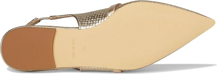 Lilly Pulitzer Tamara Slingback Women's Sandals Gold Metalic : 8.5 M, Leather - Image 3