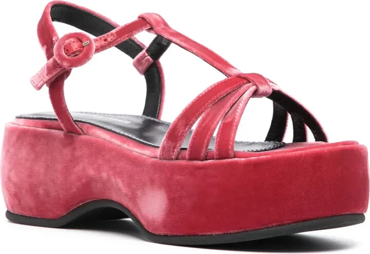 Lily 60mm velvet sandals - Image 2