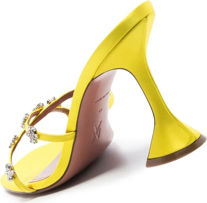 Lily 95mm crystal-embellished sandals - Image 2