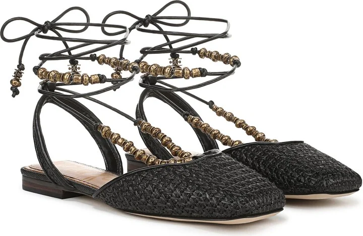 Lily Ankle Wrap Flat - Image 9