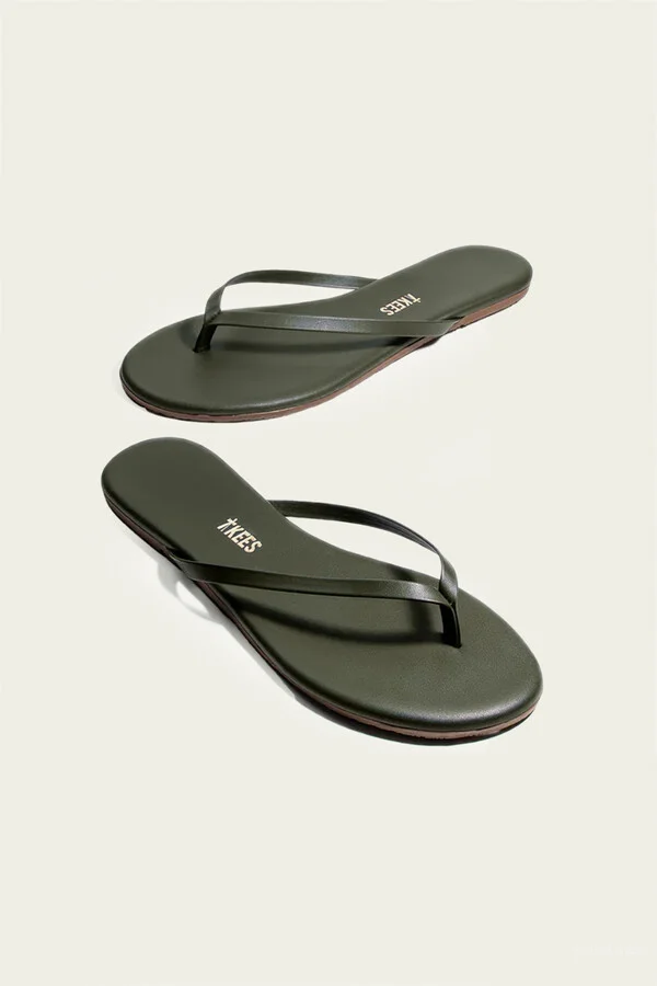 Lily Liners Flip Flops in Forest - Image 2