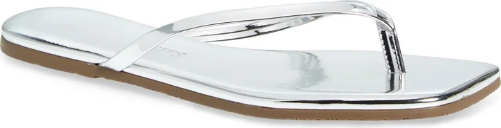 Lily Mirror Square Toe Flip Flop