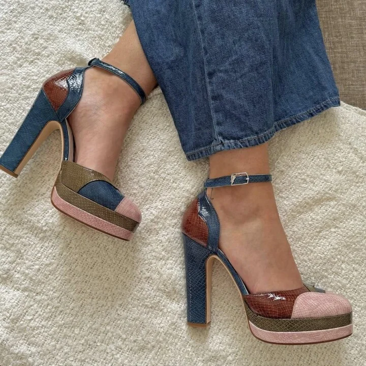 Lily New York Platform Block Heels - Image 4