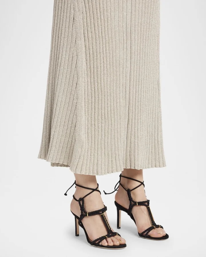 Lily Suede Ankle-Tie Sandals - Image 9