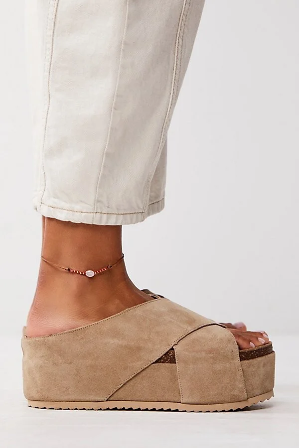 Limelight Suede Flatform Sandals - Image 2