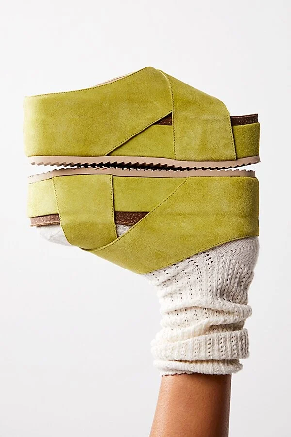 Limelight Suede Flatform Sandals - Image 2