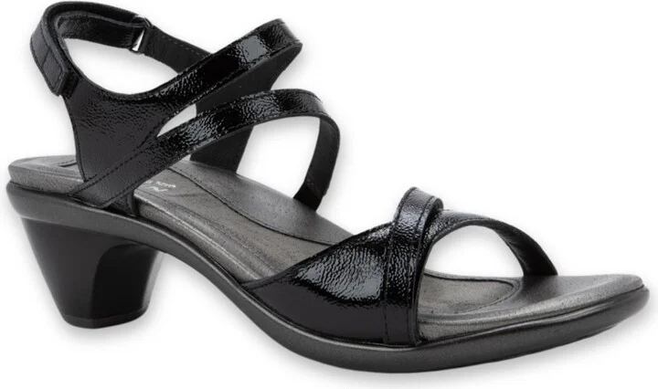 Black Crinkle Patent Leather