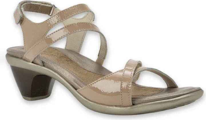 Camel Crinkle Patent Leather