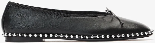 Lina Ballchain Flat In Smooth Lambskin
