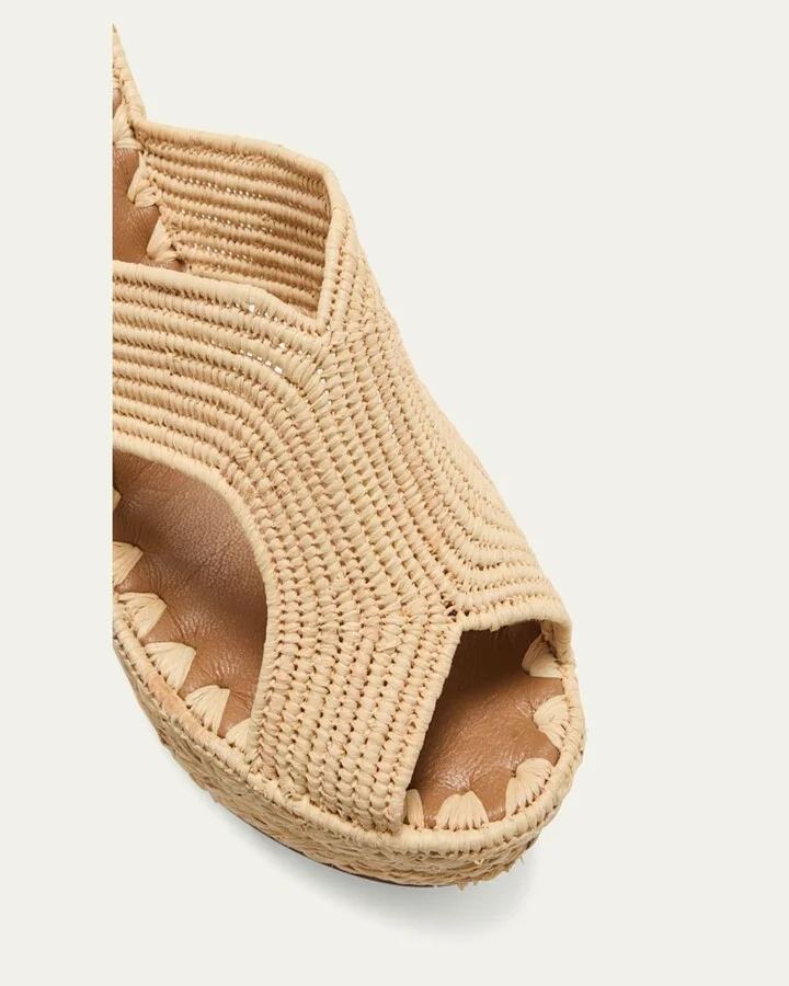 Lina Cutout Slide Wedge Sandals - Image 4