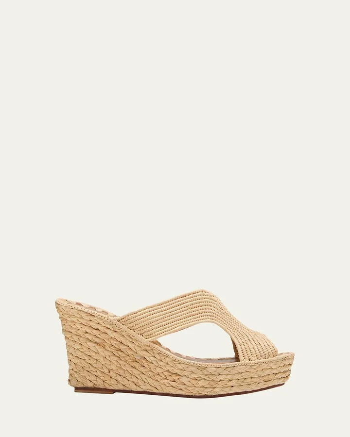 Lina Cutout Slide Wedge Sandals