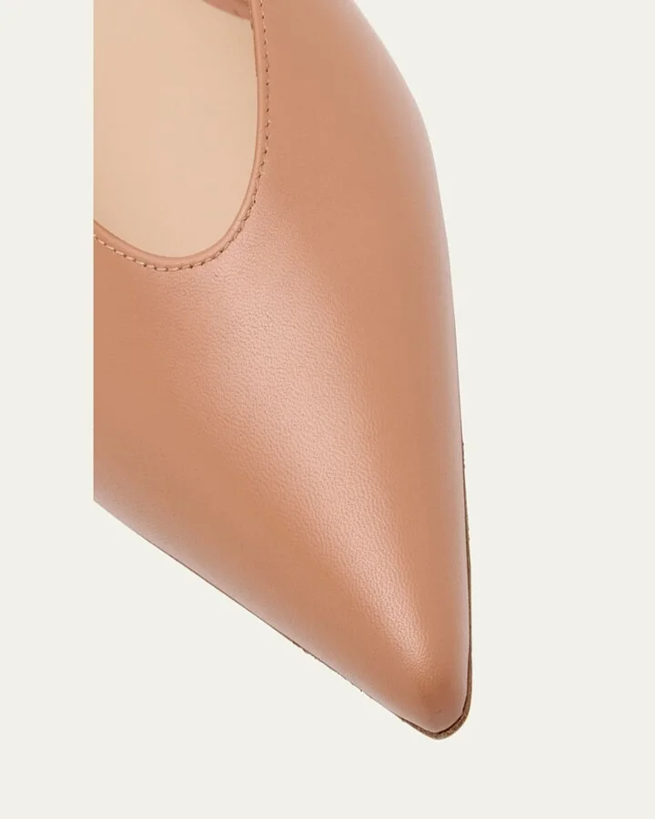 Lina Leather Point-Toe Ballerina Flats - Image 7