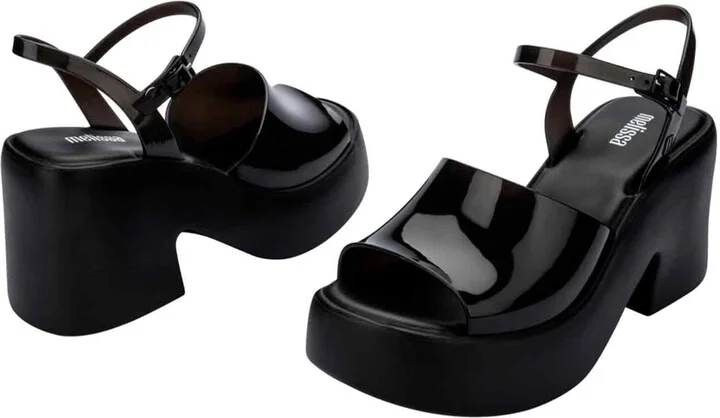 Lina Platform Sandal - Black - Image 2