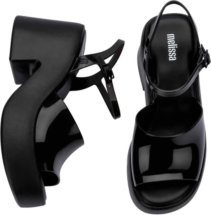 Lina Platform Sandal - Black - Image 3