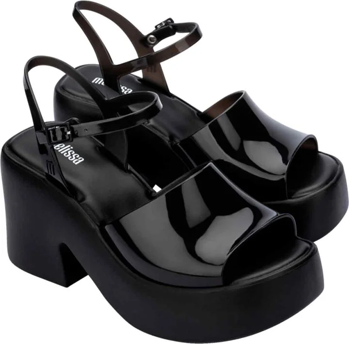 Lina Platform Sandal - Black - Image 4