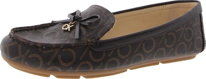 Linca Womens Faux Leather Moccasins