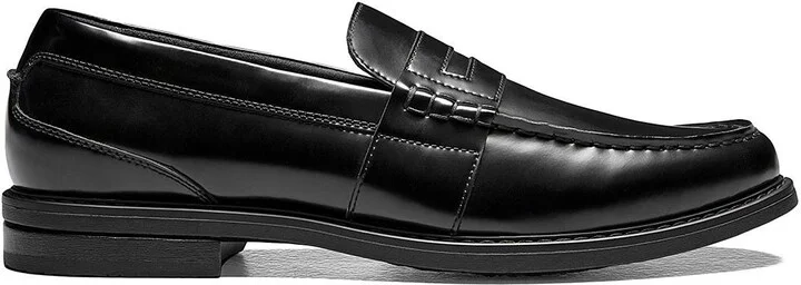 Lincoln Leather Moc Toe Penny Loafer - Wide Width Available - Image 4