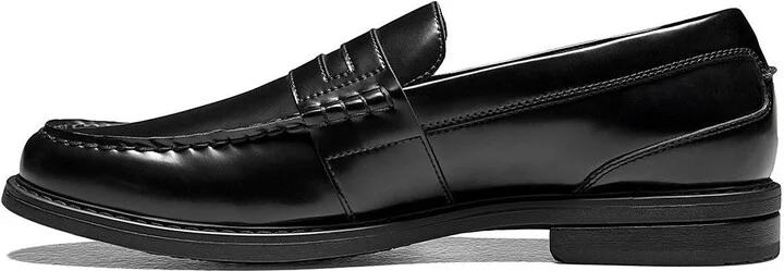 Lincoln Leather Moc Toe Penny Loafer - Wide Width Available - Image 8