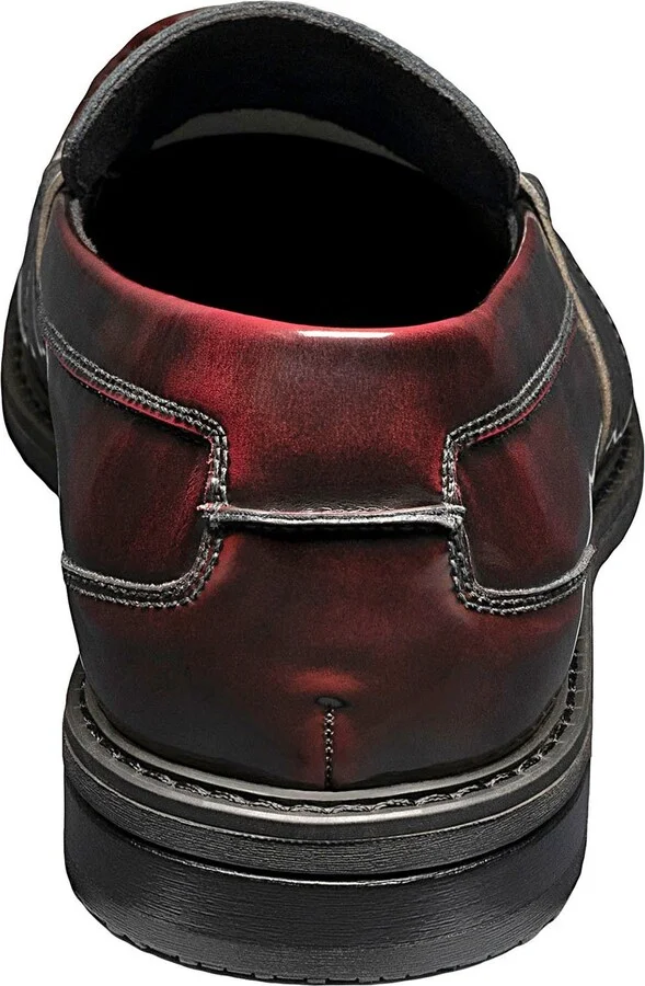Lincoln Leather Moc Toe Penny Loafer - Wide Width Available - Image 9