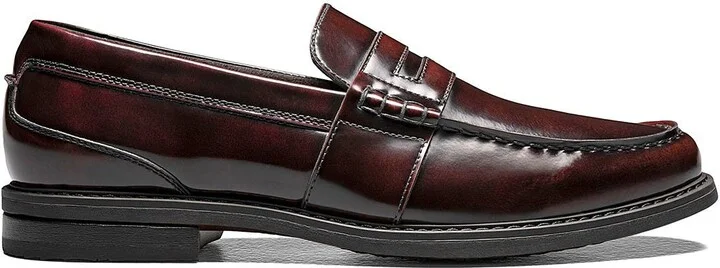 Lincoln Leather Moc Toe Penny Loafer - Wide Width Available - Image 10