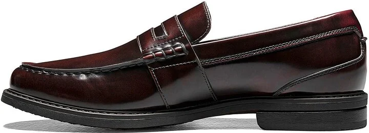Lincoln Leather Moc Toe Penny Loafer - Wide Width Available - Image 11
