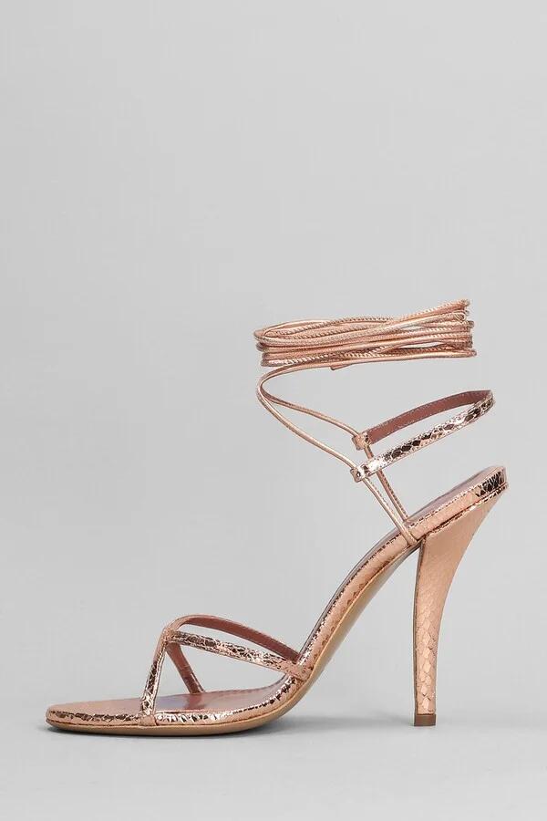 Linda 105 Sandals In Copper Leather - Image 3