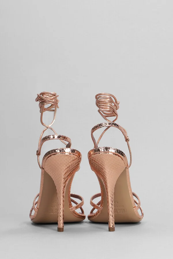 Linda 105 Sandals In Copper Leather - Image 4