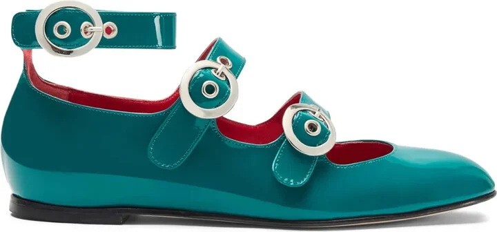 Linda II leather ballerina shoes