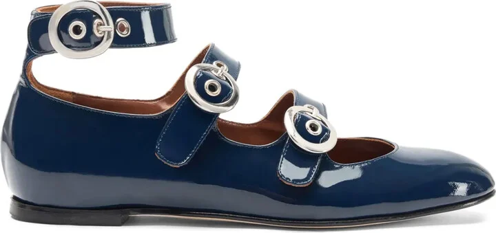 Linda II leather ballerina shoes