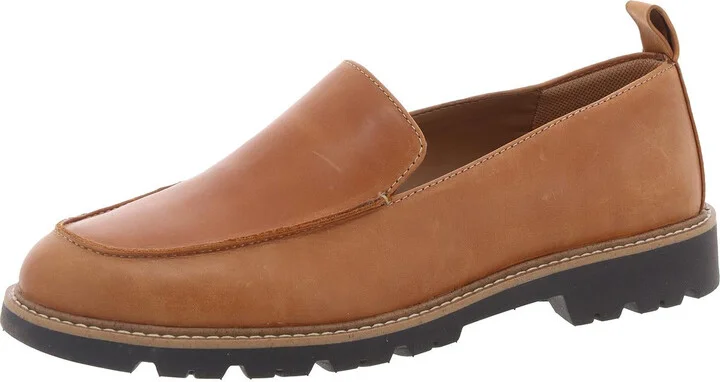 Lindee Womens Leather Slip On Loafers