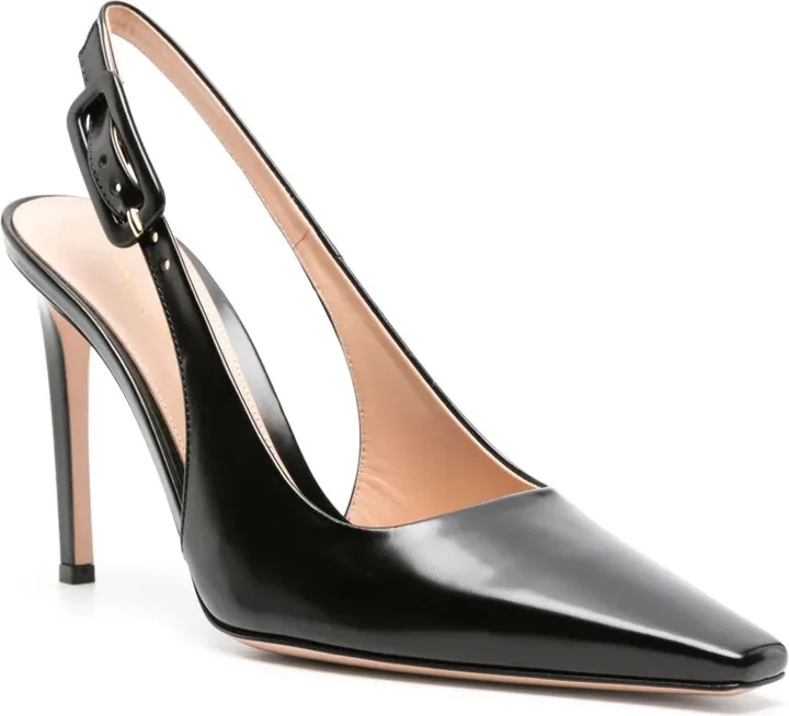 Lindsay 95mm leather pumps - Image 2