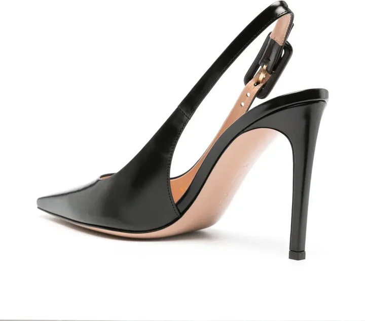 Lindsay 95mm leather pumps - Image 3