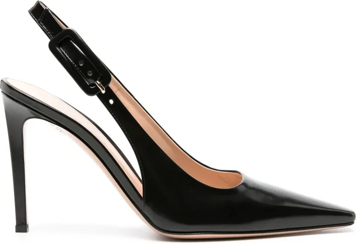 Lindsay 95mm leather pumps