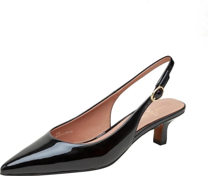 Linea Paolo Cecil Slingback Kitten Heel Pumps